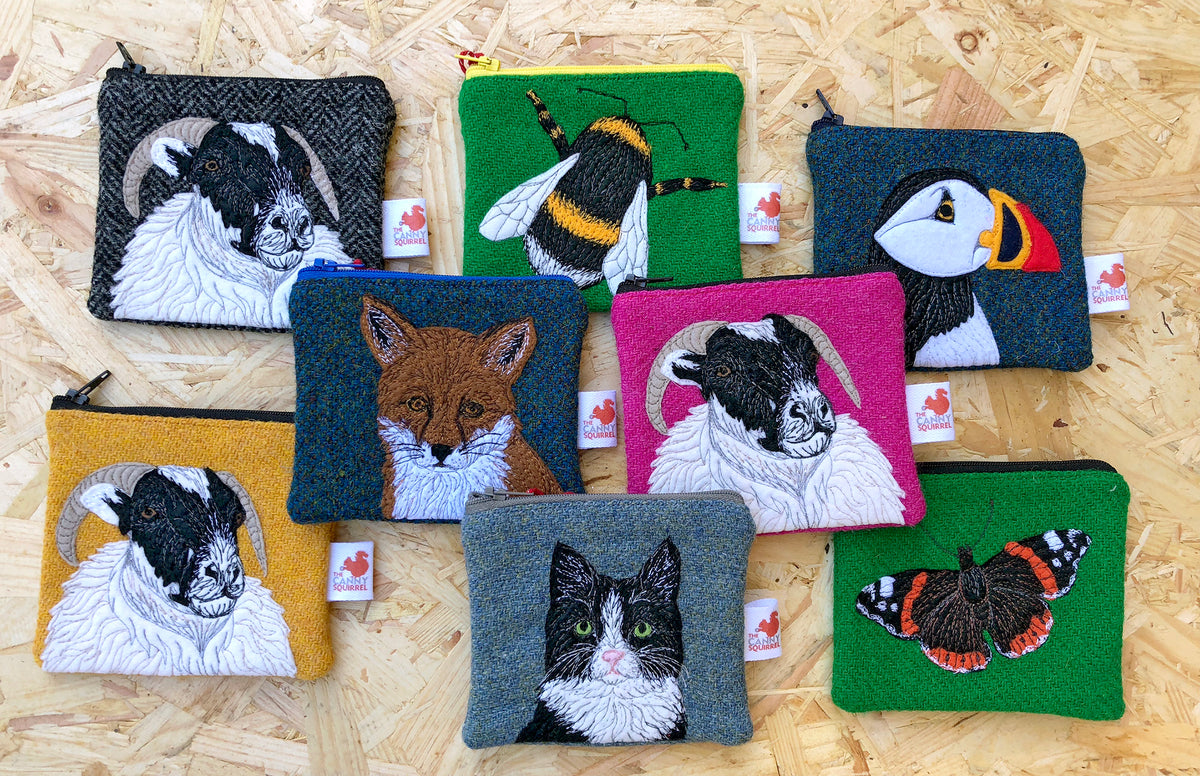 Pet portrait coin purse - made to order – The Canny Squirrel
