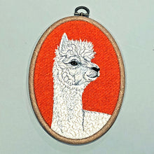 Load image into Gallery viewer, Alpaca hoop art
