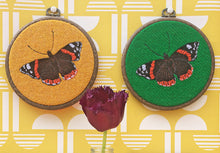 Load image into Gallery viewer, Butterfly hoop art