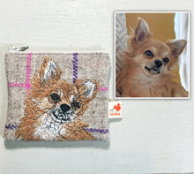 Load image into Gallery viewer, Pet portrait coin purse - made to order