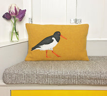 Load image into Gallery viewer, Oyster catcher cushion - made to order
