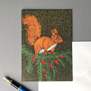Squirrel greetings card