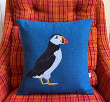 Load image into Gallery viewer, Puffin cushion - made to order
