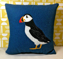 Load image into Gallery viewer, Puffin cushion - made to order