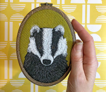 Load image into Gallery viewer, Badger hoop art