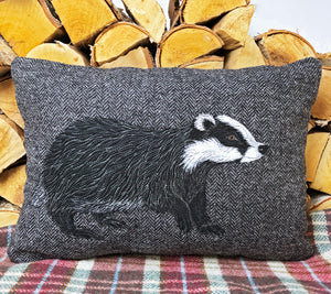 Badger cushion - made to order