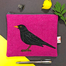 Load image into Gallery viewer, Blackbird zip pouch - made to order