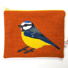 Load image into Gallery viewer, Blue Tit zip pouch - made to order