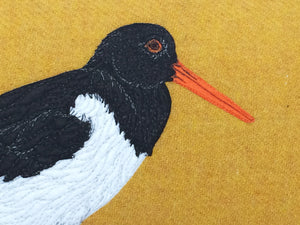 Oyster catcher cushion - made to order