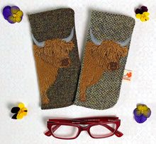 Load image into Gallery viewer, Highland Cow glasses case