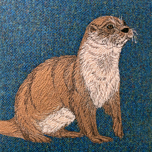 Otter cushion - made to order