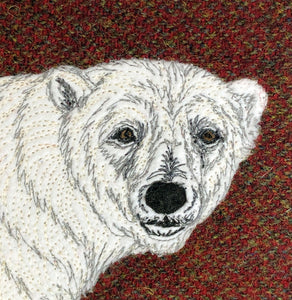 Polar bear winter decoration