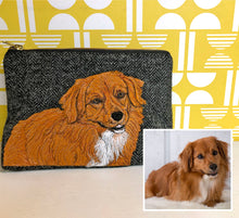 Load image into Gallery viewer, Pet portrait project bag - made to order