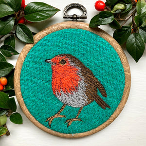 Robin winter decoration