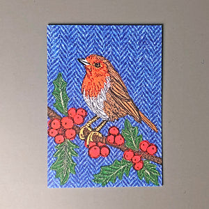 Robin greetings card