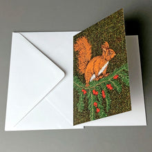 Load image into Gallery viewer, Squirrel greetings card