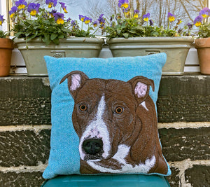 Staffie cushion