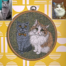 Load image into Gallery viewer, Pet portrait hoop art