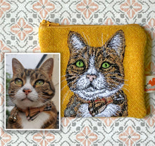 Load image into Gallery viewer, Pet portrait coin purse - made to order